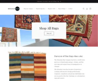 Minasianrugshop.com(Antique, vintage and new Oriental rugs and carpets) Screenshot