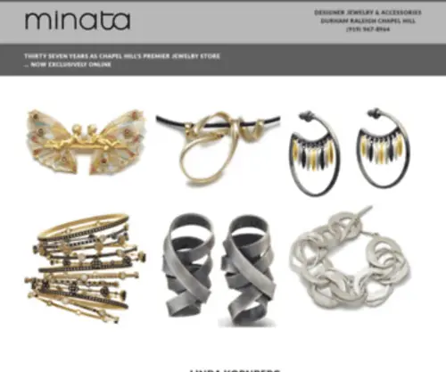 Minata.com(Minata Jewelers) Screenshot