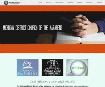 Minaz.org(Michigan District Church of the Nazarene) Screenshot