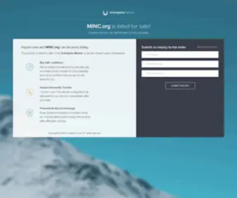 Minc.org(Forsale Lander) Screenshot