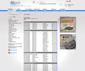 Mince.cz(Obchod s mincemi) Screenshot