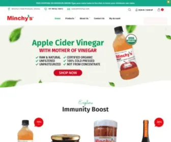 Minchys.com(Honest Food Products from High Mountains) Screenshot