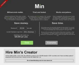 Mincss.com(Mincss) Screenshot