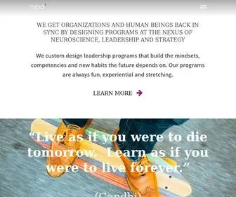 Mind-3.com(Future Facing Leadership) Screenshot