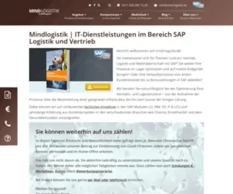 Mind-Logistik.de(IT-Dienstleistungen in SAP Logistik & Vertrieb) Screenshot