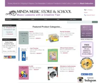 MindamusicStore.com(Sheet Music and Music Gifts) Screenshot