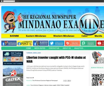 Mindanaoexaminer.com(The Mindanao Examiner) Screenshot