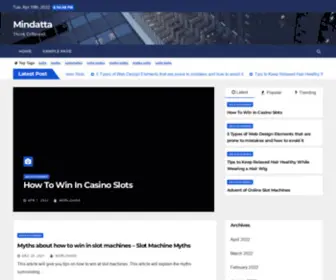 Mindatta.com(Think Different) Screenshot