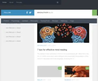 Mindauthor.com(Clear minds better lives) Screenshot