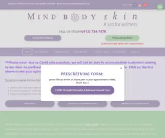 Mindbodyandskin.com(Holistic Spa) Screenshot