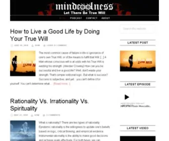 Mindcoolness.com(Let There Be True Will) Screenshot