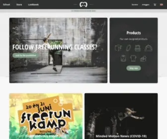 Mindedmotion.com(Freerunning school) Screenshot