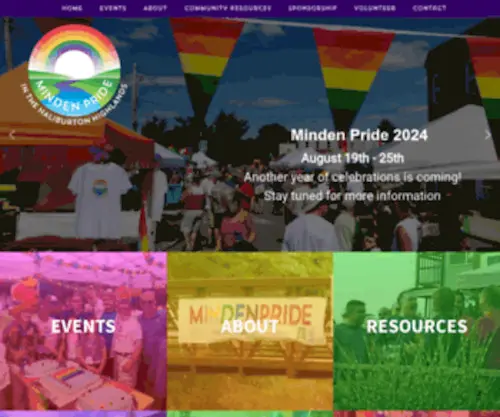 Mindenpride.ca(Minden Pride 2022) Screenshot