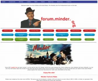 Minder.org(The Fans of Minder Website) Screenshot