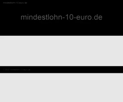 Mindestlohn-10-Euro.de(Aktionsbündnis Sozialproteste) Screenshot