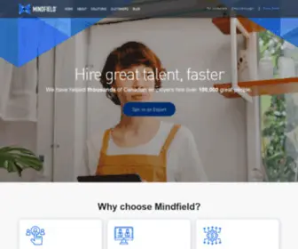 Mindfieldjobs.com(Redefine your hourly hiring strategy) Screenshot