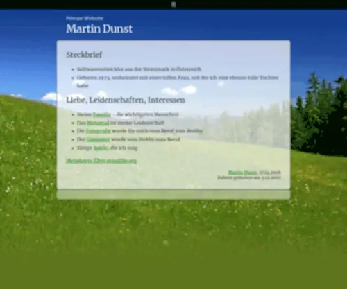 Mindfile.org(Martin Dunst) Screenshot