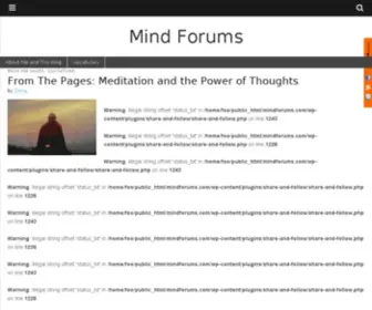 Mindforums.com(Wordpress) Screenshot