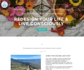 Mindfulconstitution.com(Integrative Health Coaching & Nutrition Counseling) Screenshot