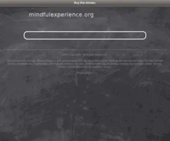 Mindfulexperience.org(Mindfulexperience) Screenshot