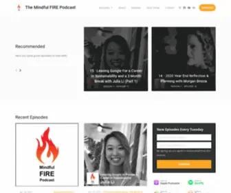 Mindfulfire.org(The Mindful FIRE Podcast) Screenshot