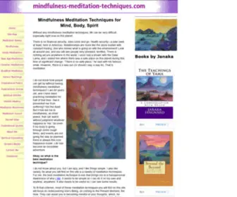 Mindfulness-Meditation-Techniques.com(Mindfulness Meditation Techniques) Screenshot