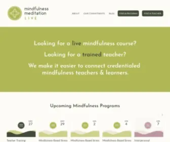 Mindfulnessmeditation.live(Mindfulness Meditation LIVE) Screenshot