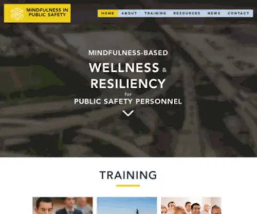 Mindfulpublicsafety.org(Resiliency Training) Screenshot