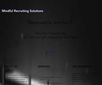 Mindfulrecruitingsolutions.com(Manufacturing Headhunter) Screenshot