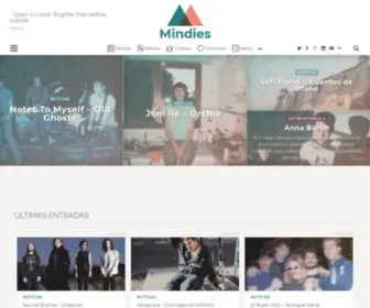 Mindies.es(Un espacio para música y proyectos) Screenshot