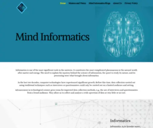 Mindinformatics.org(Mind Informatics) Screenshot