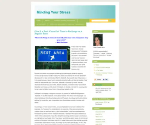 Mindingyourstress.com(Minding Your Stress) Screenshot