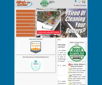 Mindinthegutter.com(Gutter Installation & Repair and Gutter Cleaning winner) Screenshot