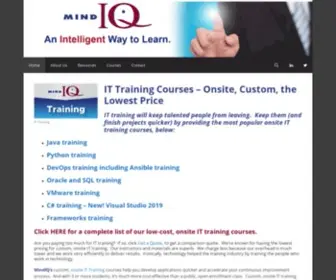 Mindiq.com(IT Training Courses) Screenshot