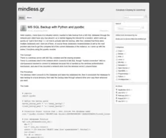 Mindless.gr(Nginx on Debian) Screenshot