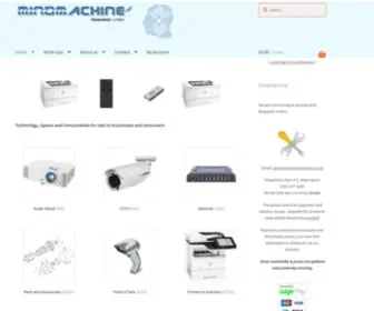 Mindmachine.co.uk(Printers, Spares and Consumables) Screenshot