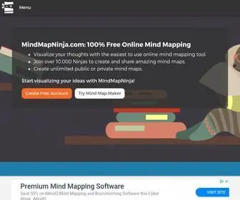 Mindmapninja.com(100% Free Online Mind Mapping) Screenshot