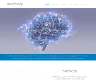 Mindmaze.com(MindMaze is pioneering a breakthrough computing platform) Screenshot
