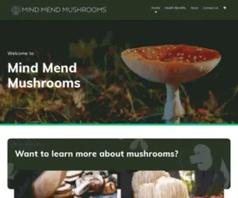 Mindmnd.com(Mind Mend Mushrooms) Screenshot