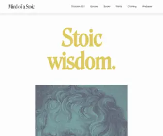 Mindofastoic.com(Mind of a Stoic) Screenshot