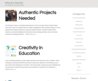 Mindofateacher.com(Mind of a Teacher) Screenshot
