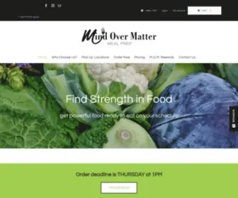 Mindovermattermeals.com(Meal Prep Just Got A Whole Lot Easier With Mind Over Matter Meals) Screenshot