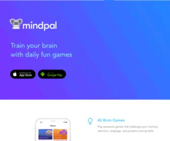 Mindpalapp.com(Brain Training and Brain Games) Screenshot