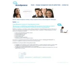 Mindpeace.co.za(Change management consulting) Screenshot