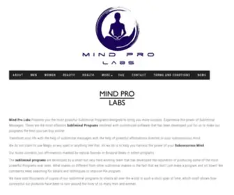 Mindprolabs.com(Most Powerful Subliminal Programs) Screenshot