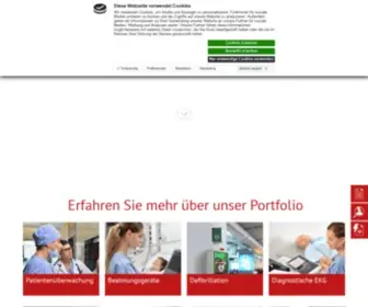 Mindray.de(Mindray Deutschland) Screenshot