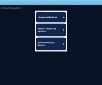 Mindrayultrasound.net(Mindray Ultrasound) Screenshot