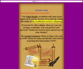 Mindreality.com(Secrets of Mind and Reality) Screenshot