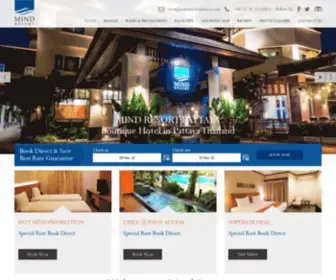 Mindresortpattaya.com(Official Websites of Mind Resort Pattaya) Screenshot