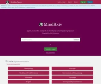 Mindrxiv.org(Mindrxiv) Screenshot